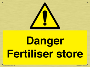 Danger Fertiliser store